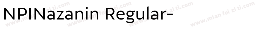 NPINazanin Regular字体转换